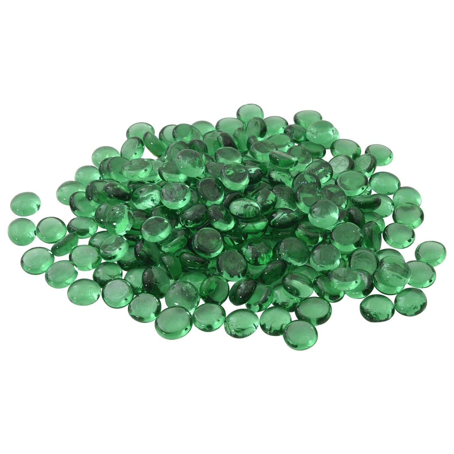vidaXL Glass Nugget 17-19 mm Green Glass