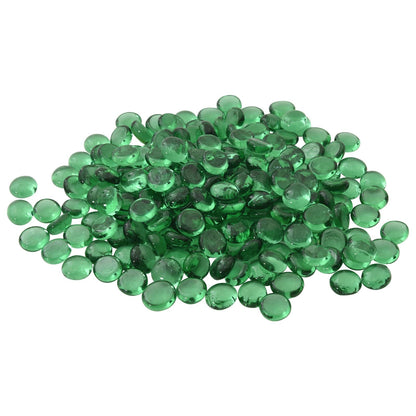 vidaXL Glass Nugget 17-19 mm Green Glass