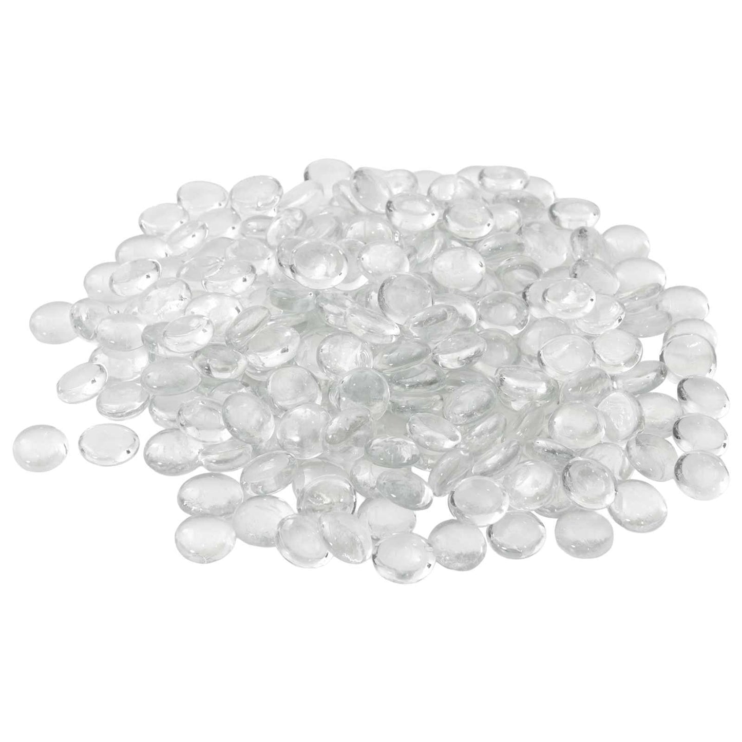 vidaXL Glass Nugget 17-19 mm Transparent Glass