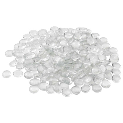vidaXL Glass Nugget 17-19 mm Transparent Glass