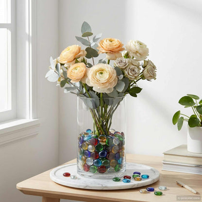 vidaXL Glass Nugget 17-19 mm Multicolour Glass