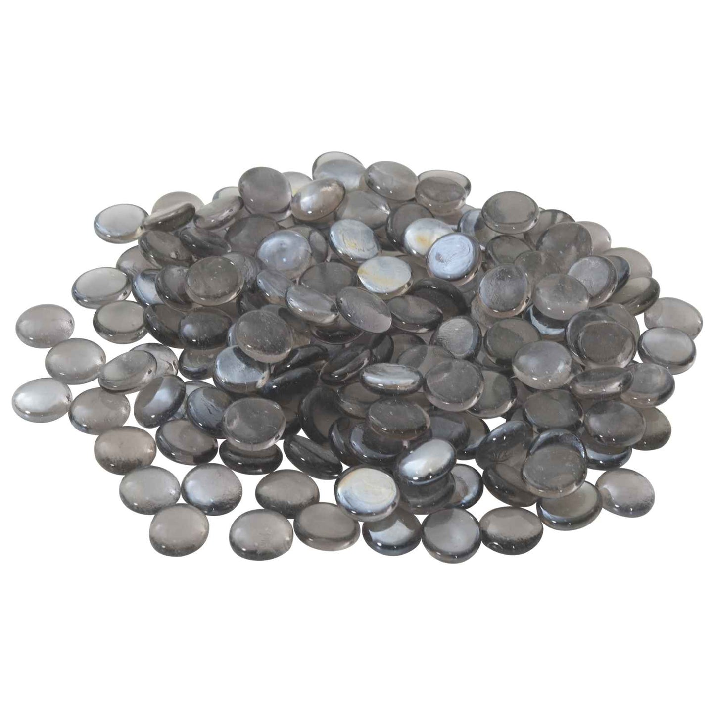 vidaXL Glass Nugget 17-19 mm Purple Grey Glass