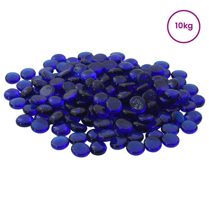 vidaXL Glass Nugget 17-19 mm Cobalt Blue Glass