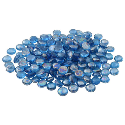 vidaXL Glass Nugget 17-19 mm Light Cobalt Blue Glass