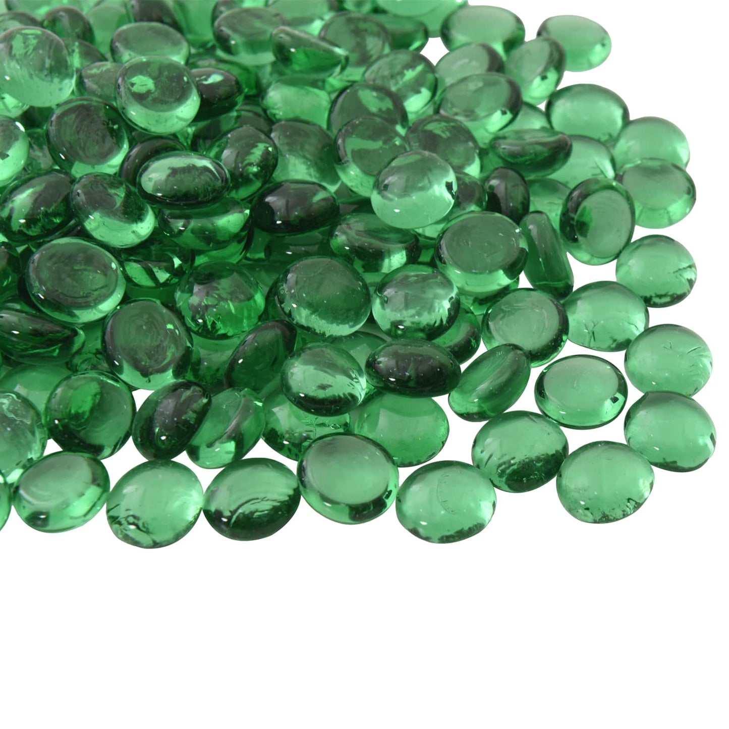 vidaXL Glass Nugget 17-19 mm Green Glass