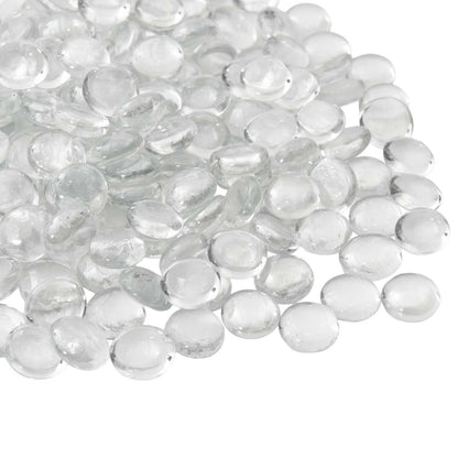 vidaXL Glass Nugget 17-19 mm Transparent Glass