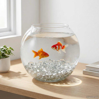 vidaXL Glass Nugget 17-19 mm Transparent Glass