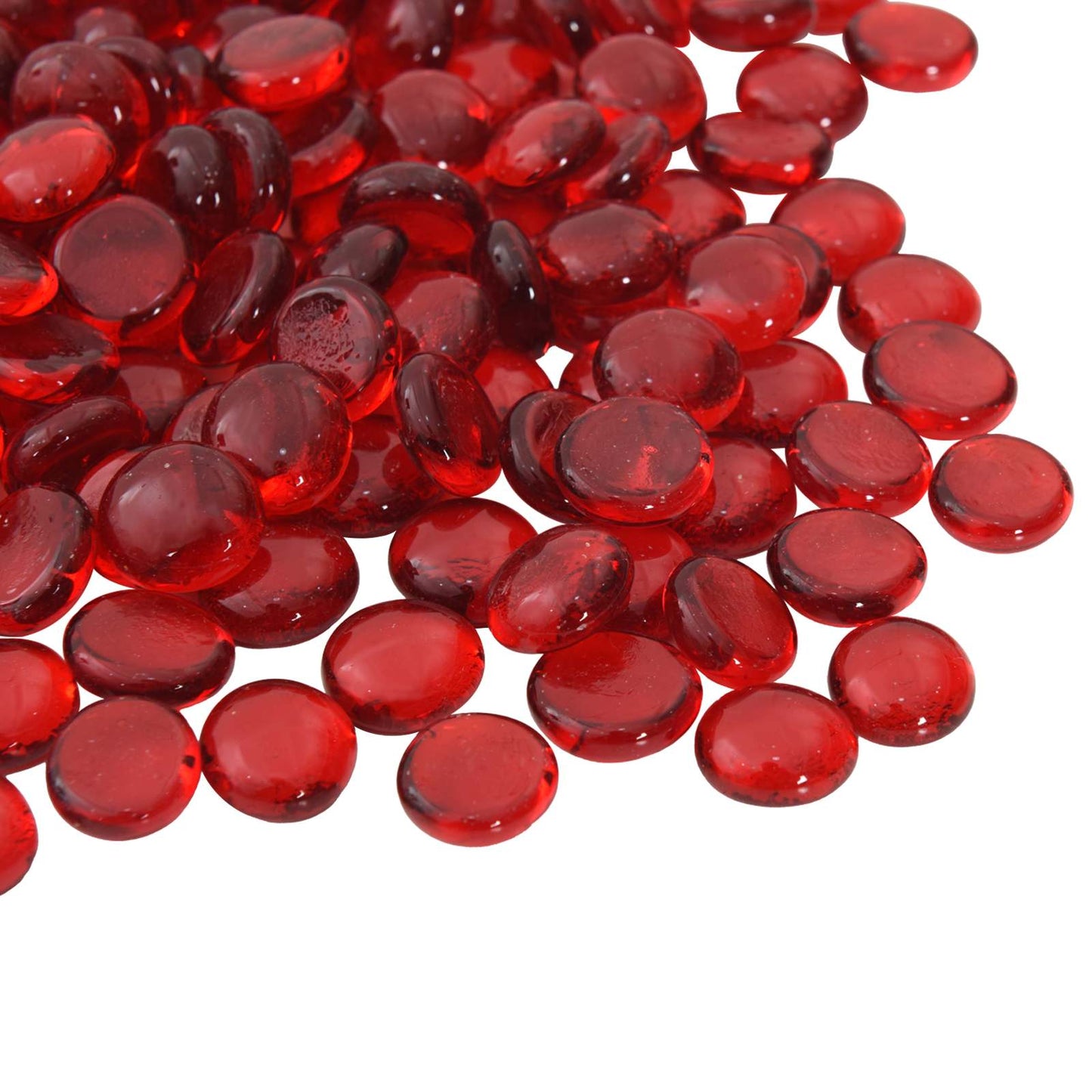 vidaXL Glass Nugget 17-19 mm Scarlet Glass