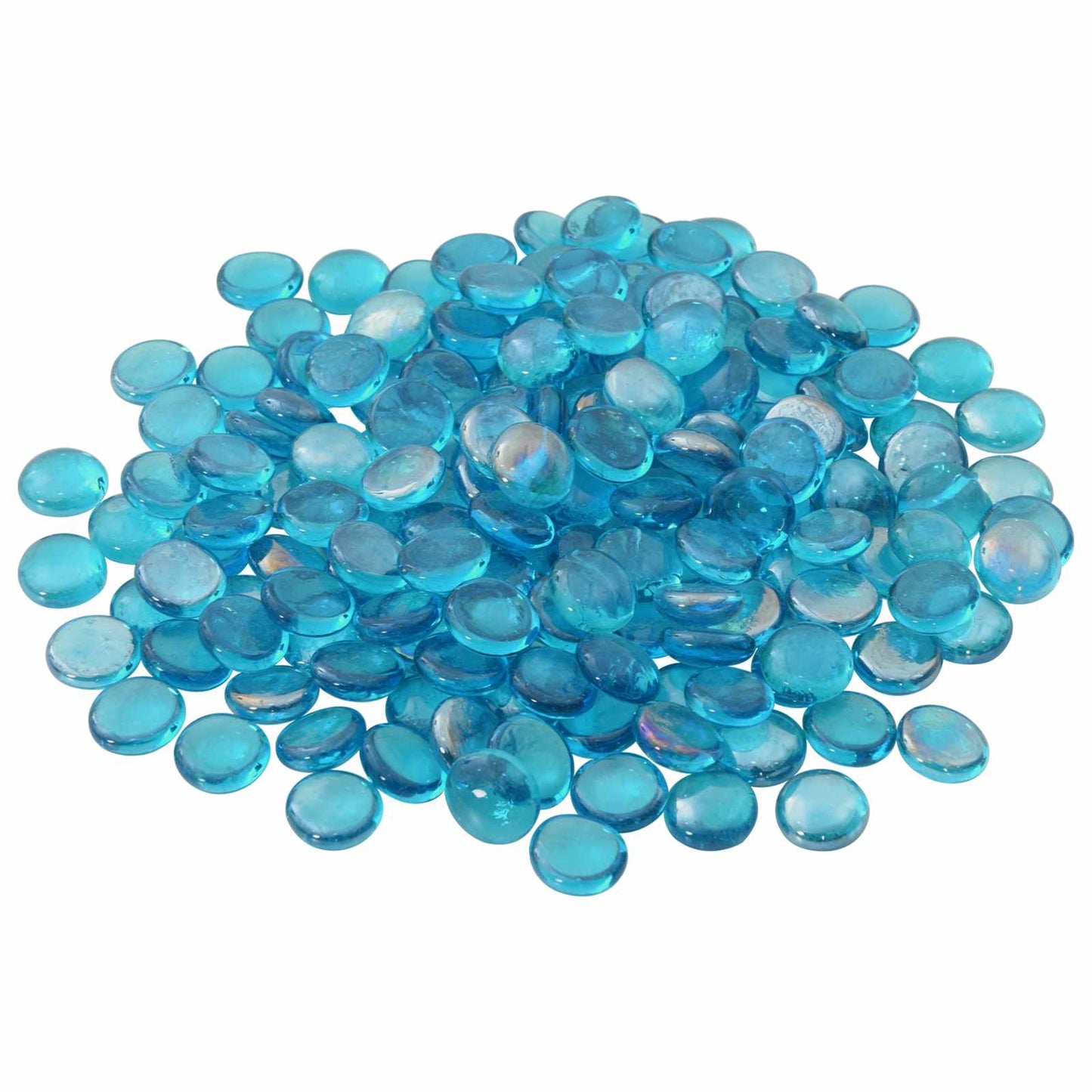 vidaXL Glass Nugget 17-19 mm Aqua Blue Glass