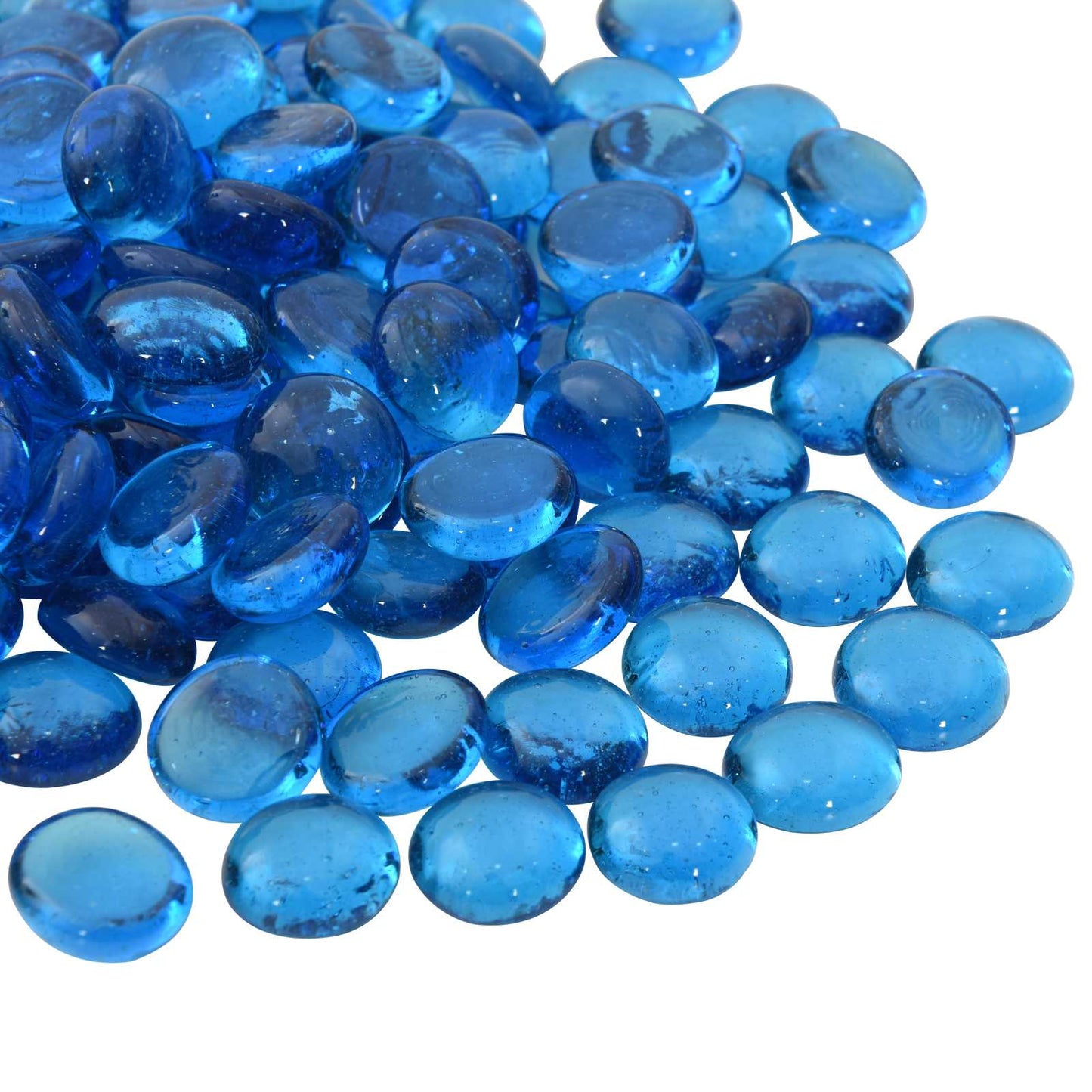 vidaXL Glass Nugget 17-19 mm Sky Blue Glass