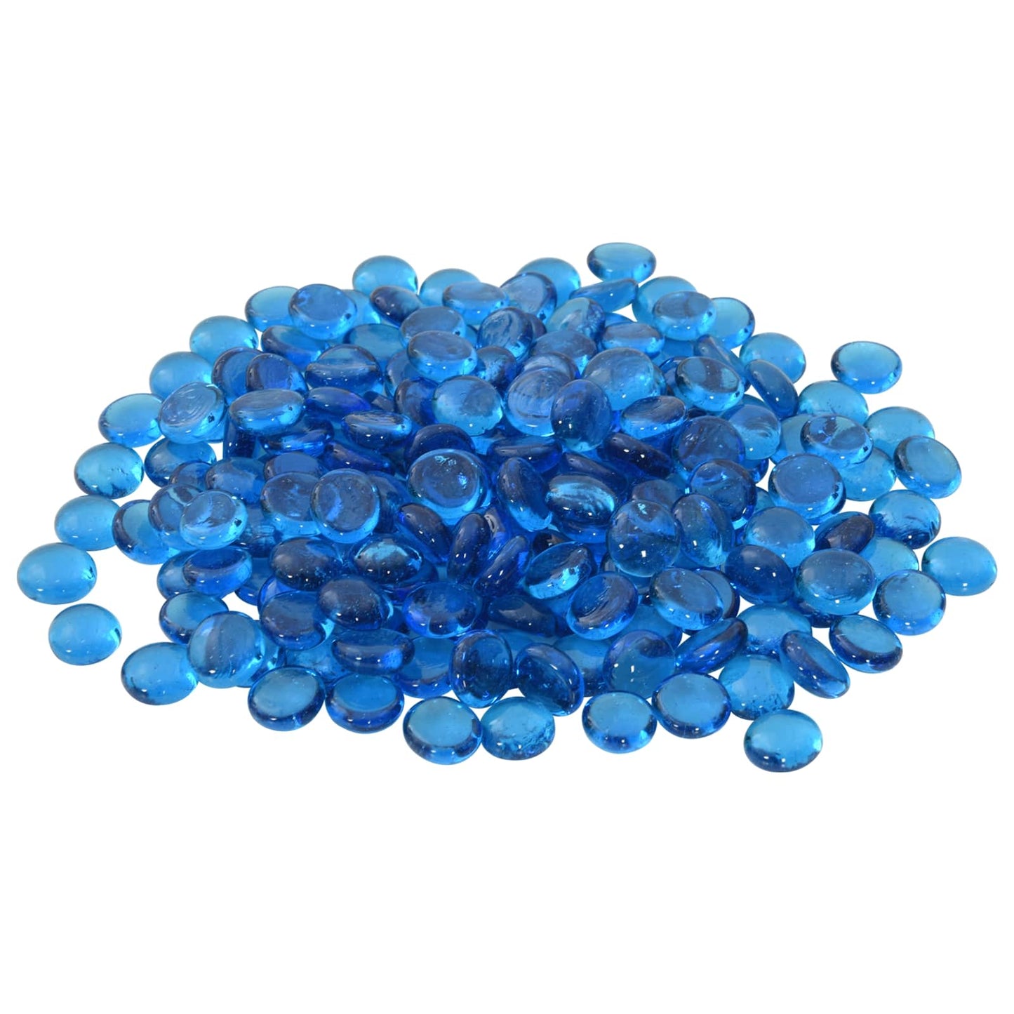 vidaXL Glass Nugget 17-19 mm Sky Blue Glass