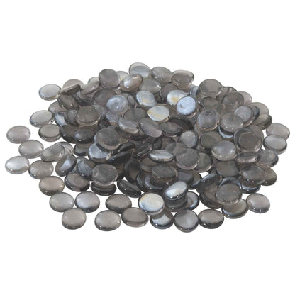 vidaXL Glass Nugget 17-19 mm Purple Grey Glass