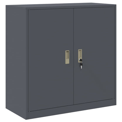 vidaXL Storage Cabinet 2 pcs Anthracite 90 x 40 x 130 cm Steel