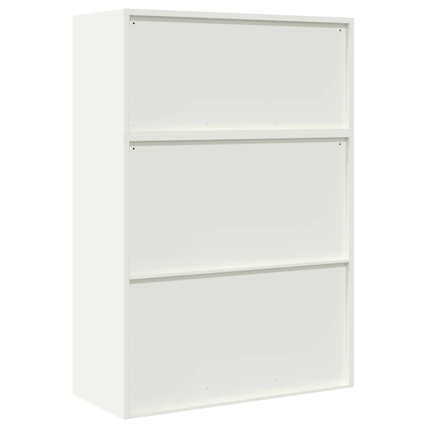 vidaXL Storage Cabinet 2 pcs White 90 x 40 x 130 cm Steel Lockable