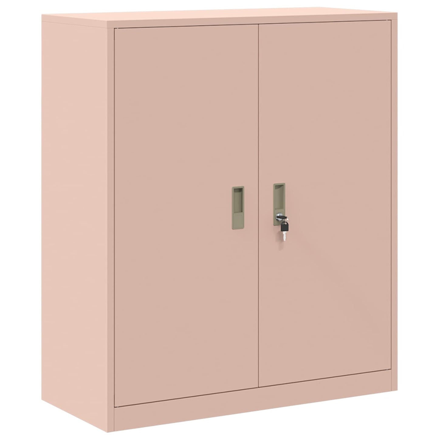 vidaXL Storage Cabinet 2 pcs Pink 90 x 40 x 145 cm Steel Lockable
