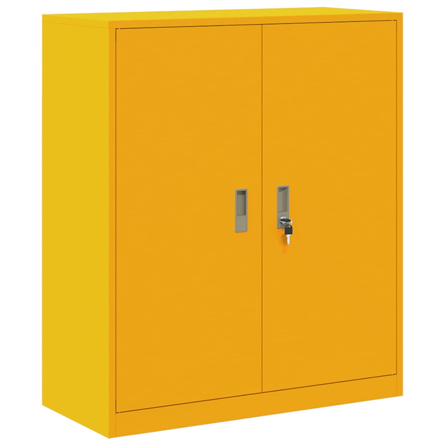 vidaXL Storage Cabinet 2 pcs Mustard Yellow 90 x 40 x 145 cm Steel