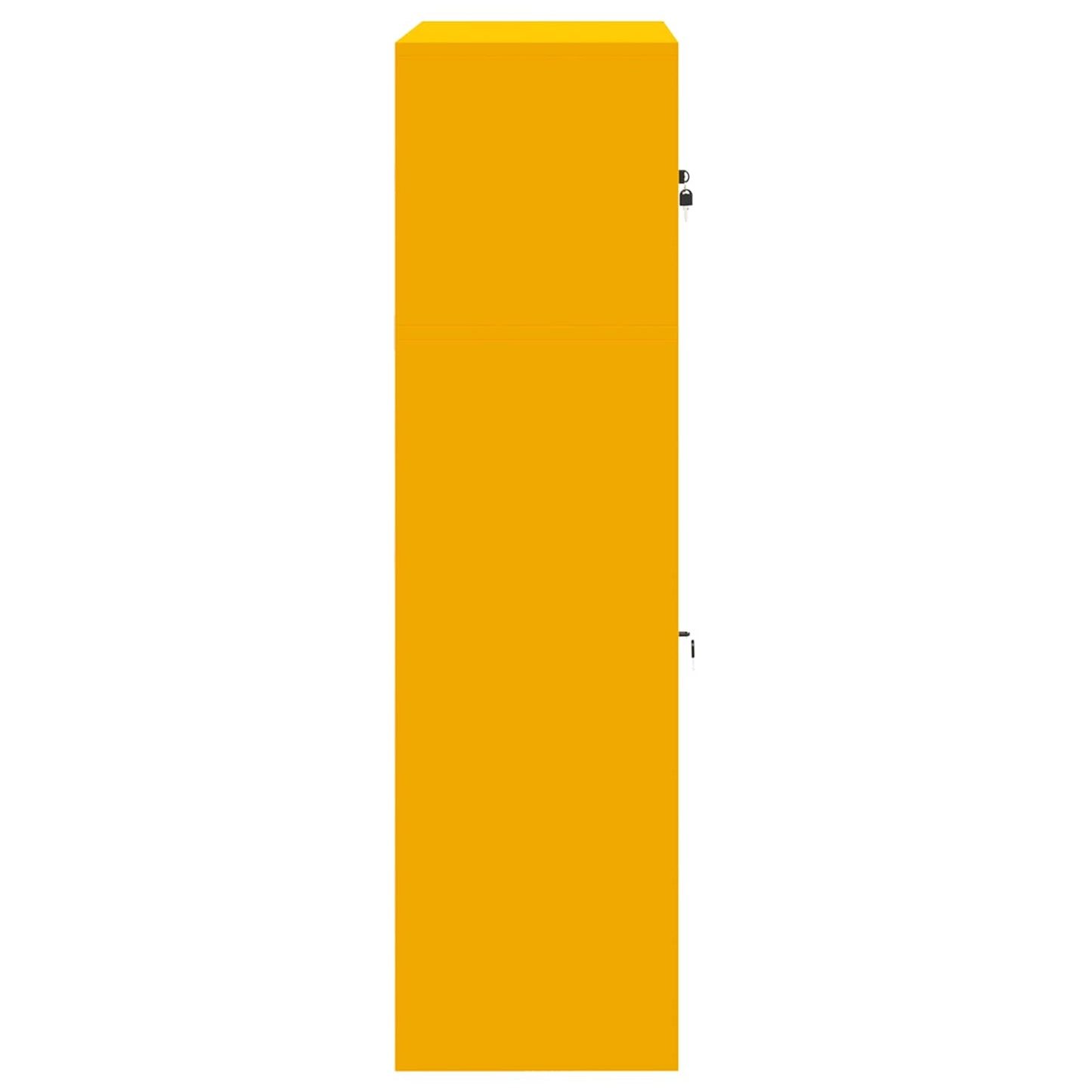 vidaXL Storage Cabinet 2 pcs Mustard Yellow 90 x 40 x 145 cm Steel