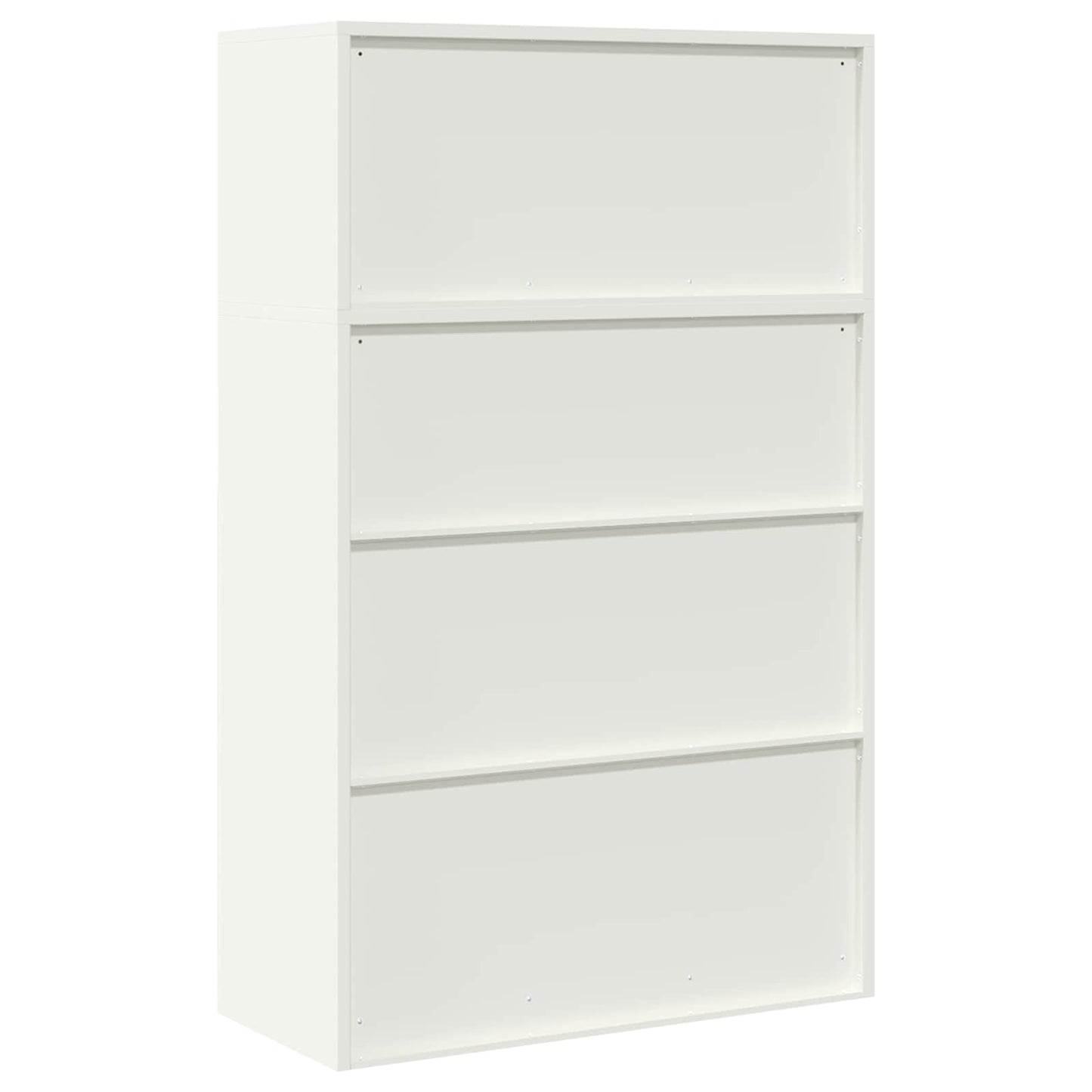 vidaXL Storage Cabinet 2 pcs White 90 x 40 x 145 cm Steel Lockable