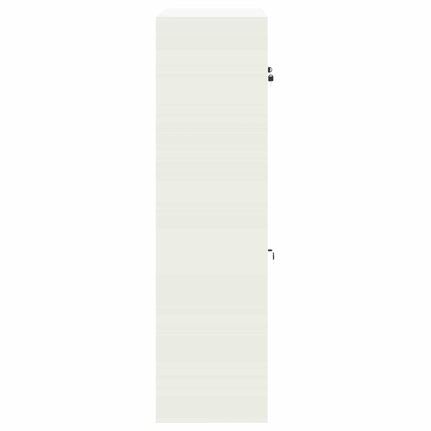 vidaXL Storage Cabinet 2 pcs White 90 x 40 x 145 cm Steel Lockable