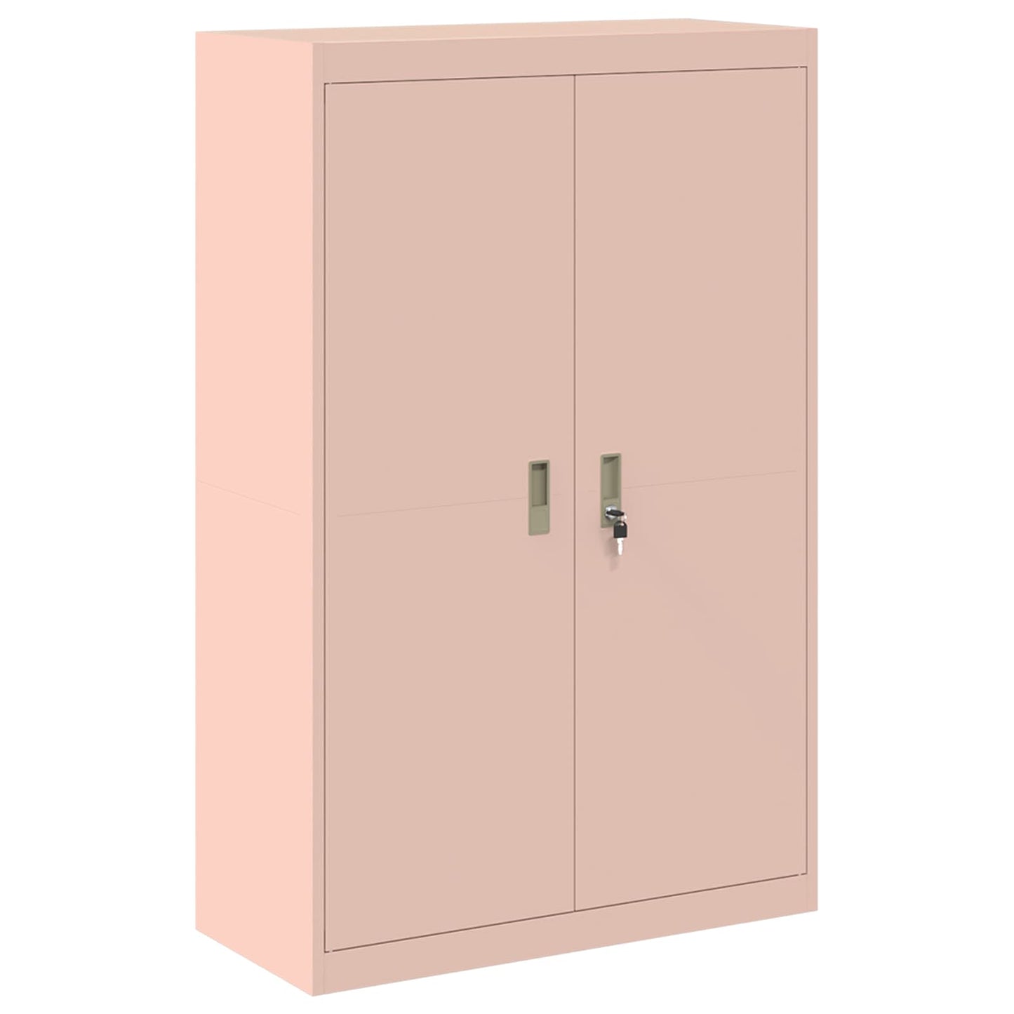 vidaXL Storage Cabinet 2 pcs Pink 90 x 40 x 180 cm Steel Lockable
