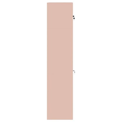 vidaXL Storage Cabinet 2 pcs Pink 90 x 40 x 180 cm Steel Lockable
