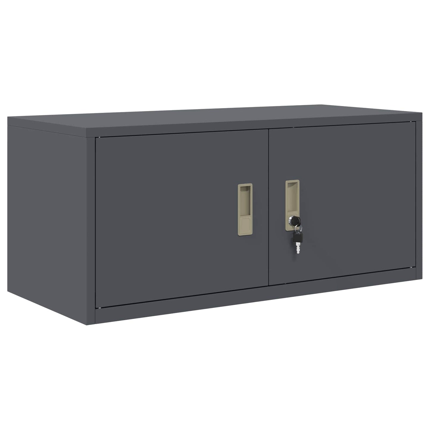 vidaXL Storage Cabinet 2 pcs Anthracite 90 x 40 x 180 cm Steel