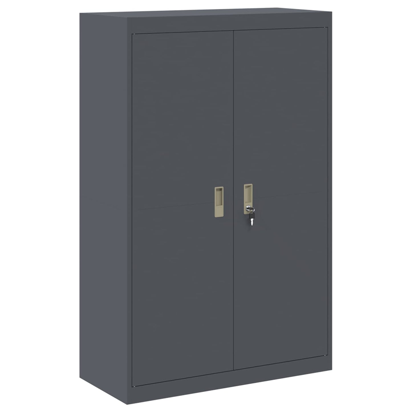 vidaXL Storage Cabinet 2 pcs Anthracite 90 x 40 x 180 cm Steel