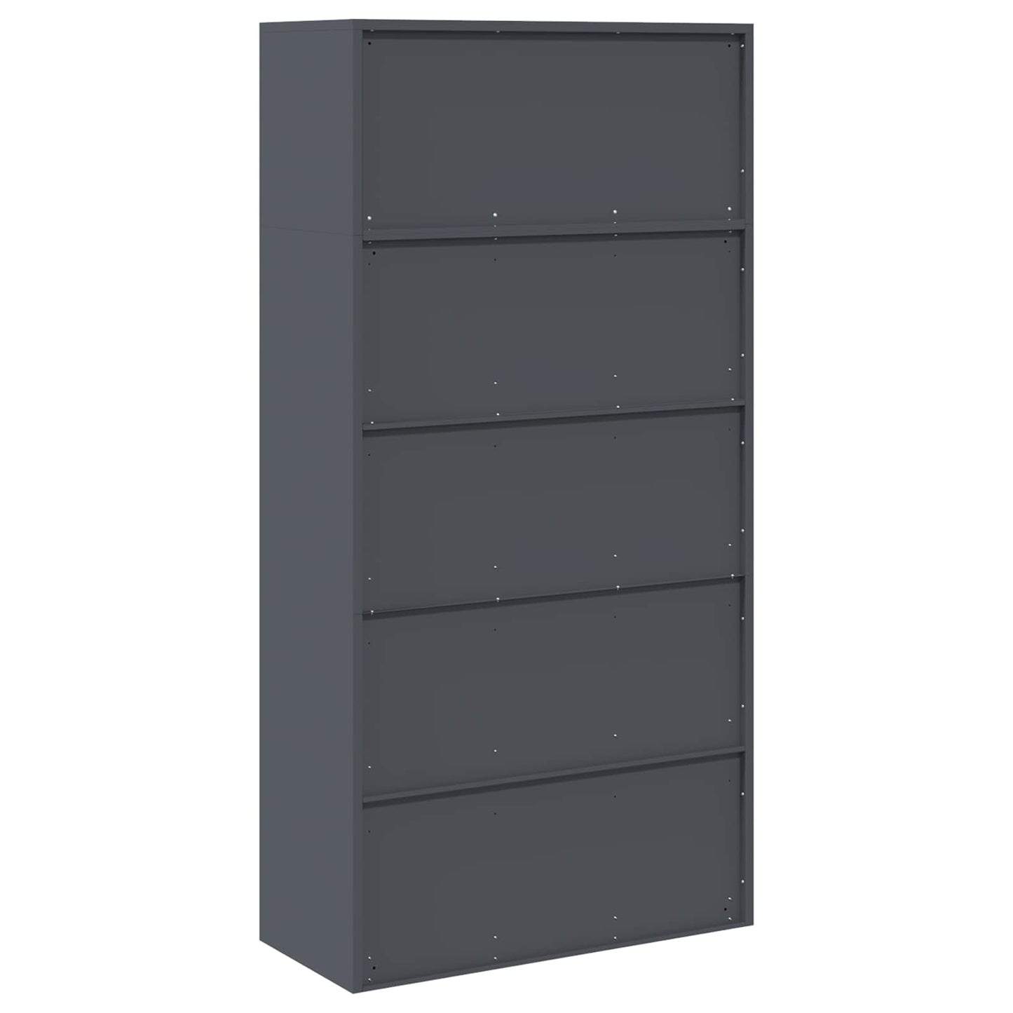 vidaXL Storage Cabinet 2 pcs Anthracite 90 x 40 x 180 cm Steel