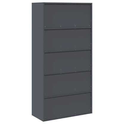 vidaXL Storage Cabinet 2 pcs Anthracite 90 x 40 x 180 cm Steel