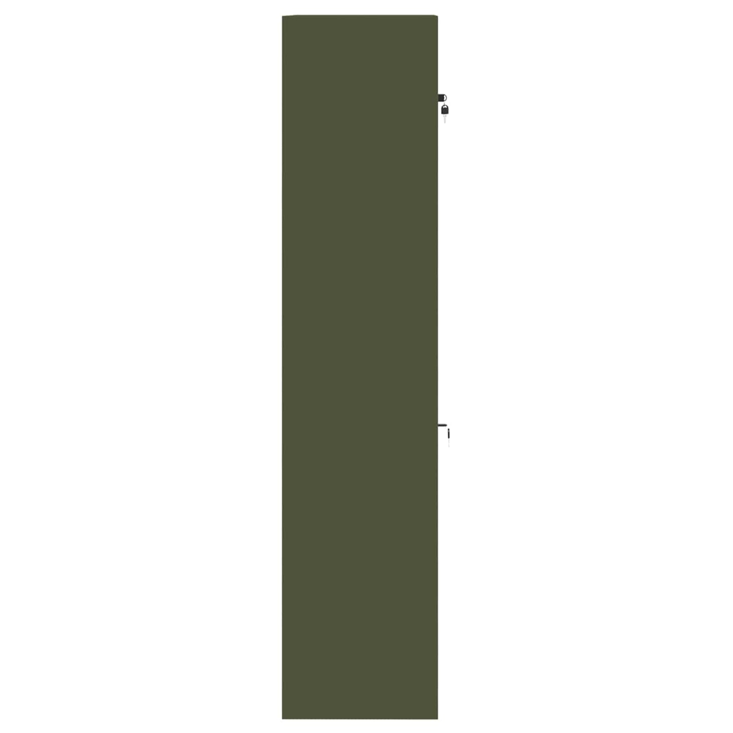 vidaXL Storage Cabinet 2 pcs Olive Green 90 x 40 x 180 cm Steel