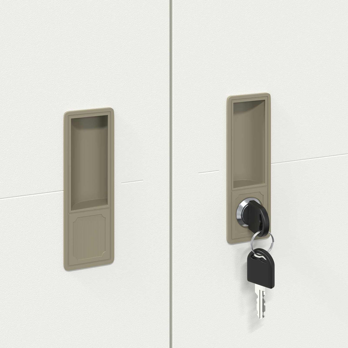 vidaXL Storage Cabinet 2 pcs White 90 x 40 x 180 cm Steel Lockable