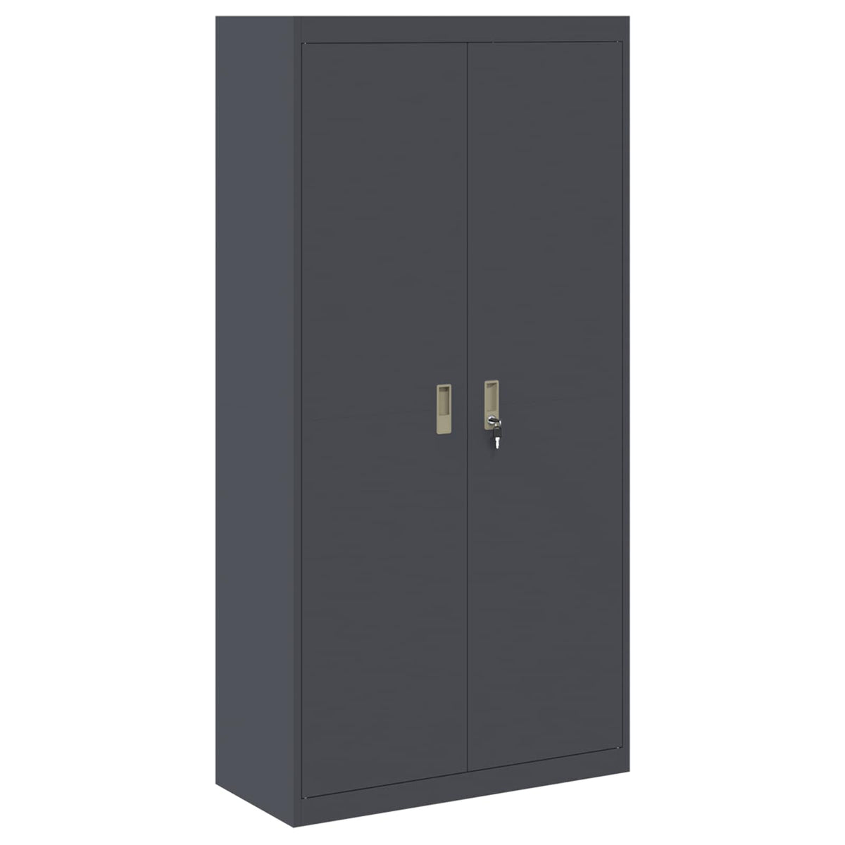 vidaXL Storage Cabinet 2 pcs Anthracite 90 x 40 x 220 cm Steel