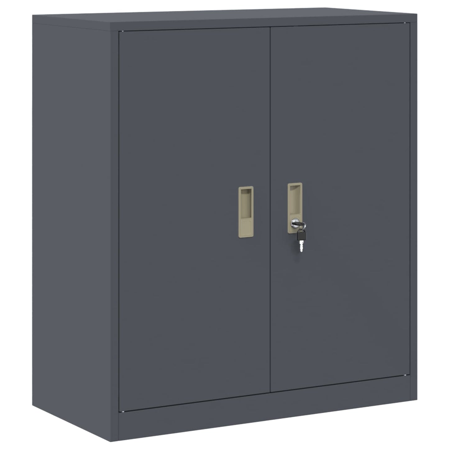 vidaXL Storage Cabinet 2 pcs Anthracite 80 x 40 x 130 cm Steel