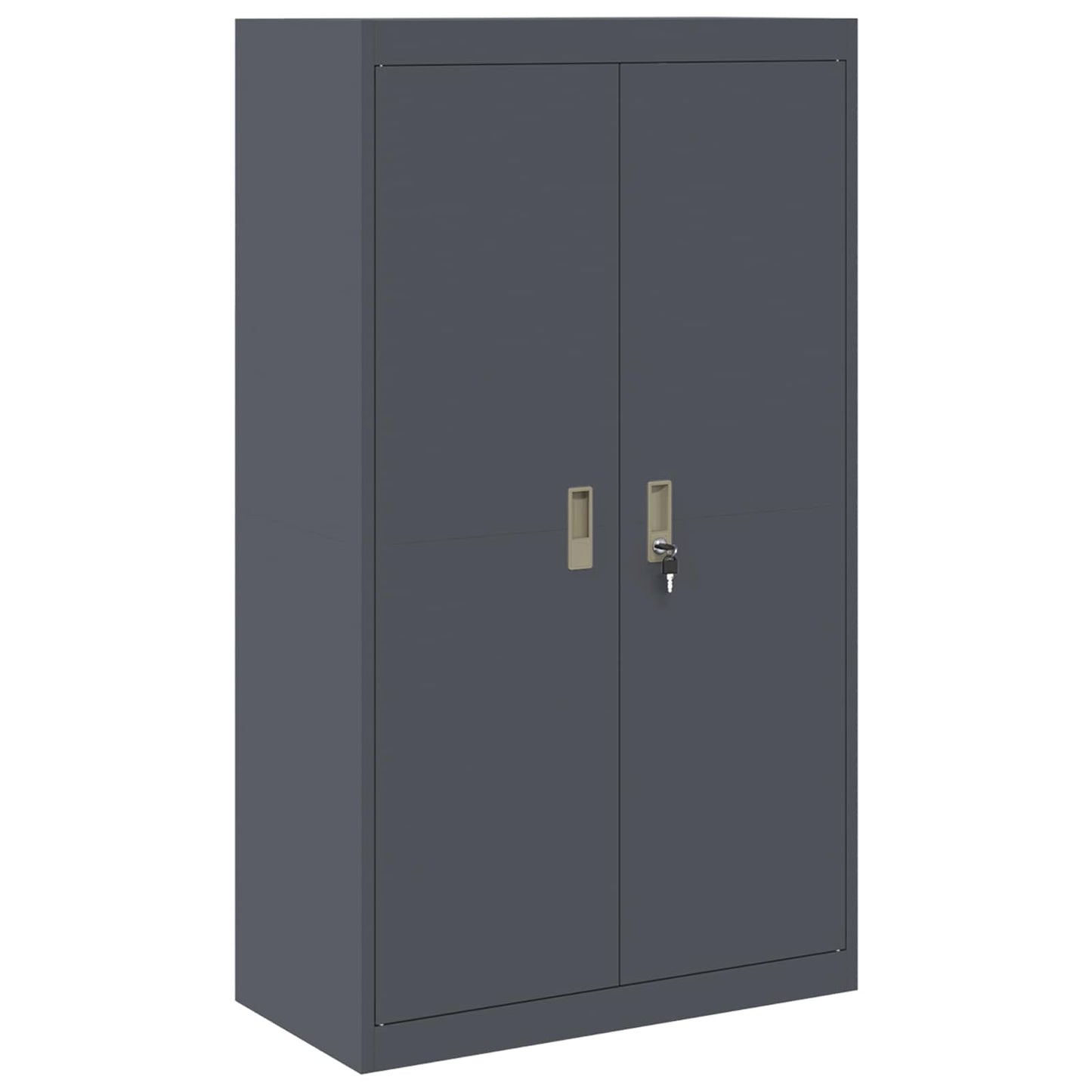 vidaXL Storage Cabinet 2 pcs Anthracite 80 x 40 x 180 cm Steel