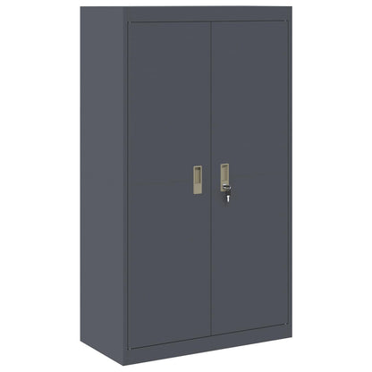 vidaXL Storage Cabinet 2 pcs Anthracite 80 x 40 x 180 cm Steel