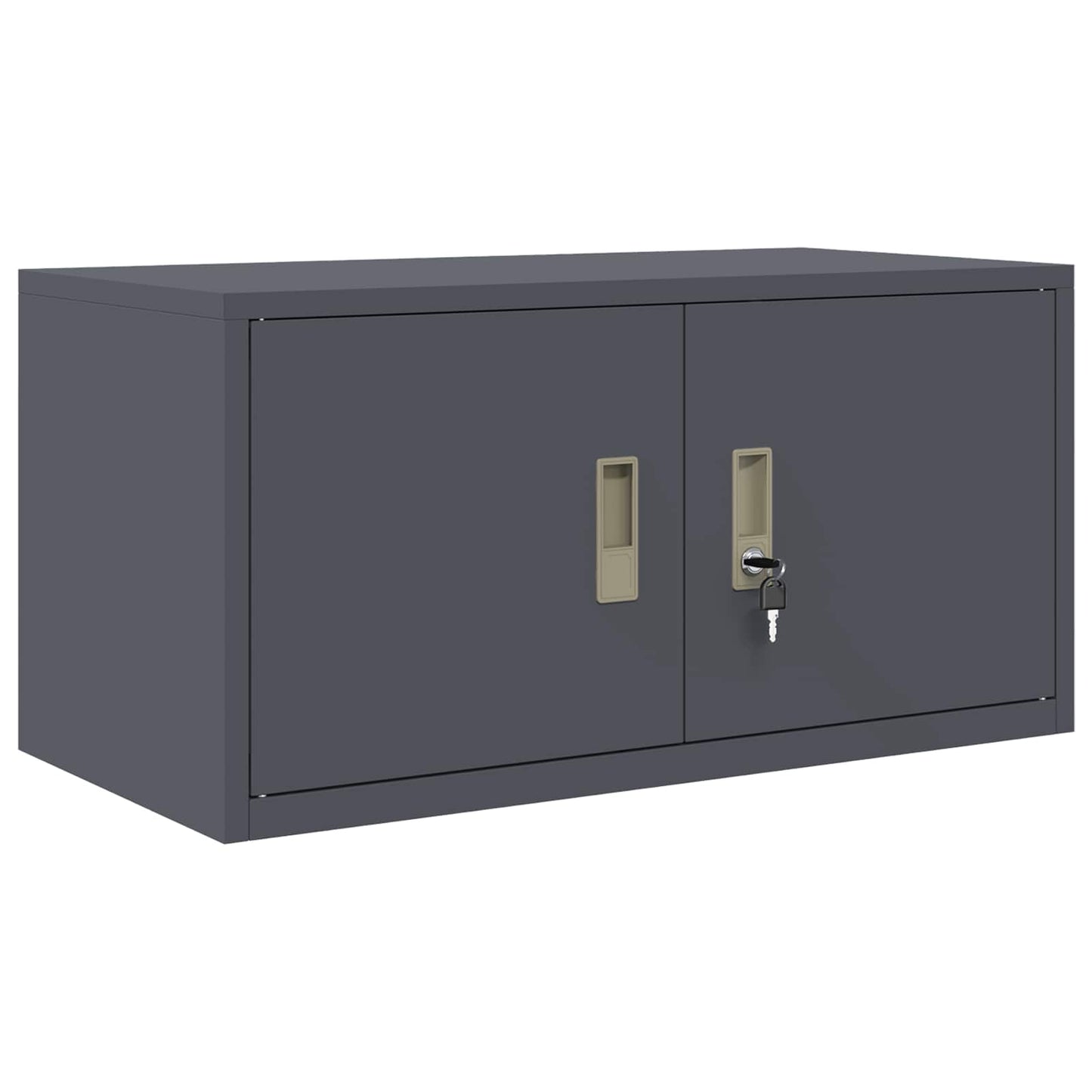 vidaXL Storage Cabinet 2 pcs Anthracite 80 x 40 x 180 cm Steel