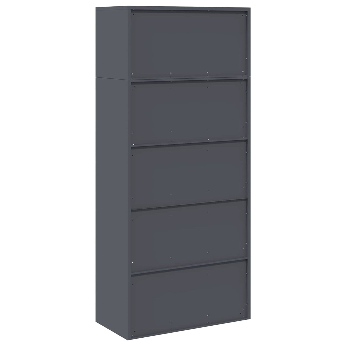 vidaXL Storage Cabinet 2 pcs Anthracite 80 x 40 x 180 cm Steel