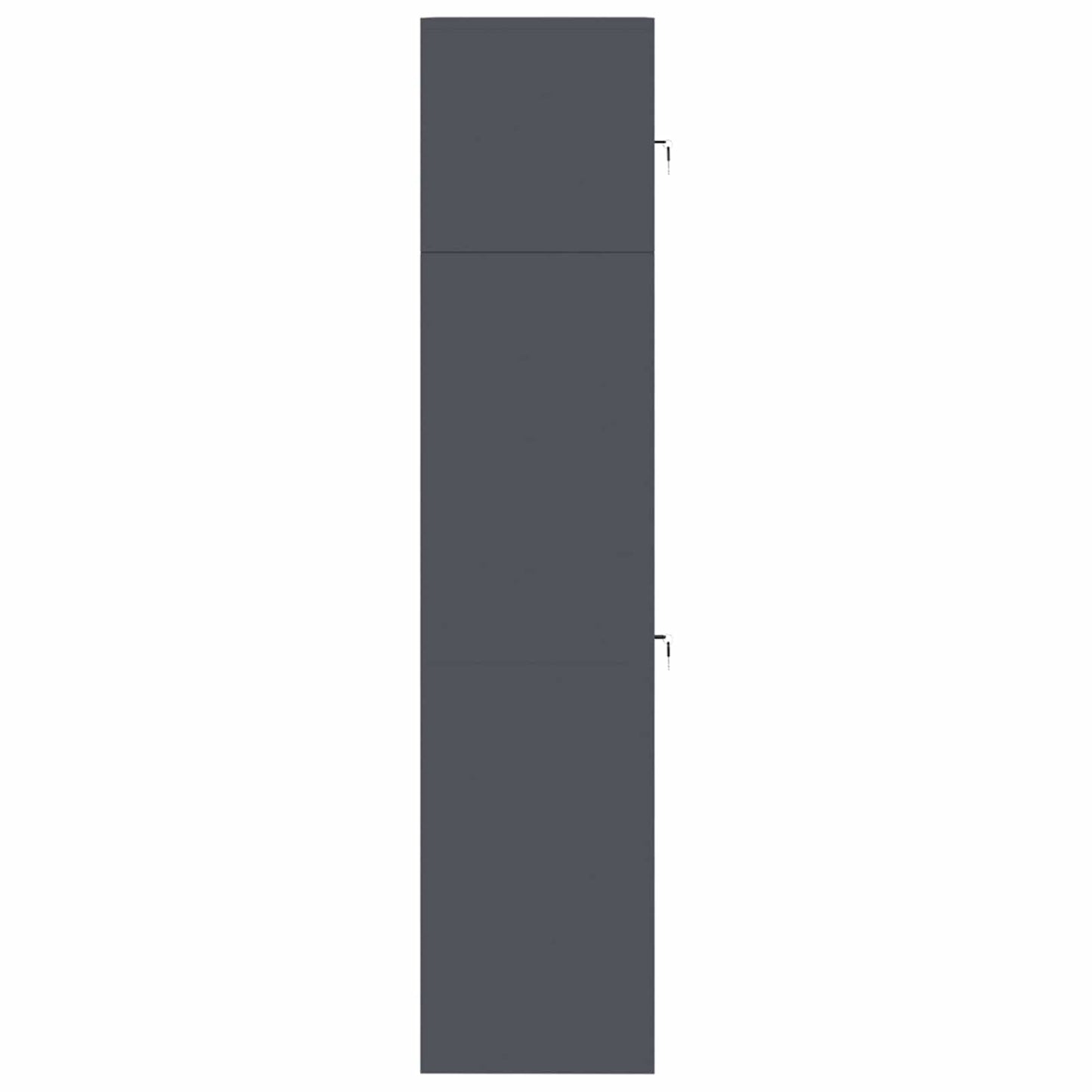 vidaXL Storage Cabinet 2 pcs Anthracite 80 x 40 x 180 cm Steel