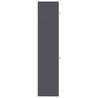 vidaXL Storage Cabinet 2 pcs Anthracite 80 x 40 x 180 cm Steel