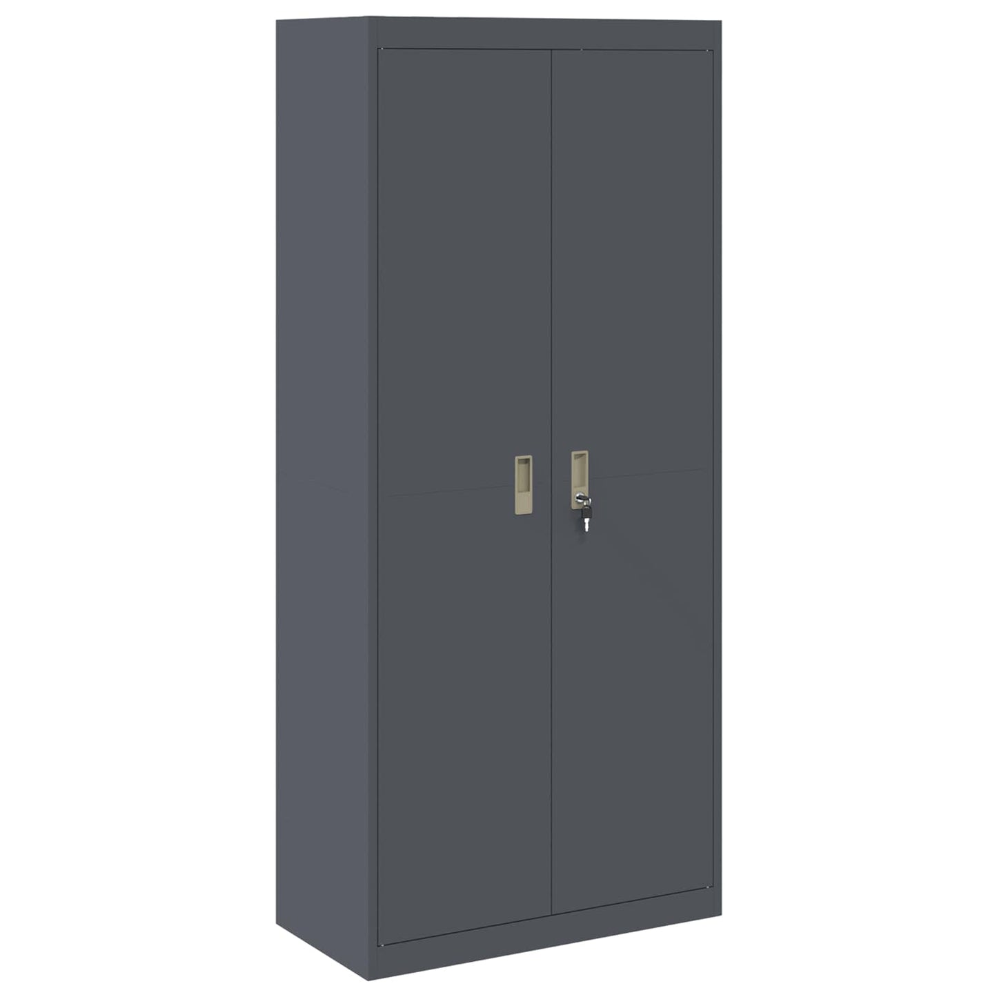 vidaXL Storage Cabinet 2 pcs Anthracite 80 x 40 x 220 cm Steel