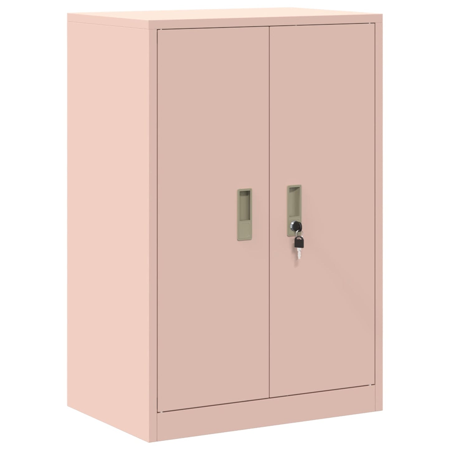vidaXL Storage Cabinet 2 pcs Pink 60 x 40 x 130 cm Steel Lockable