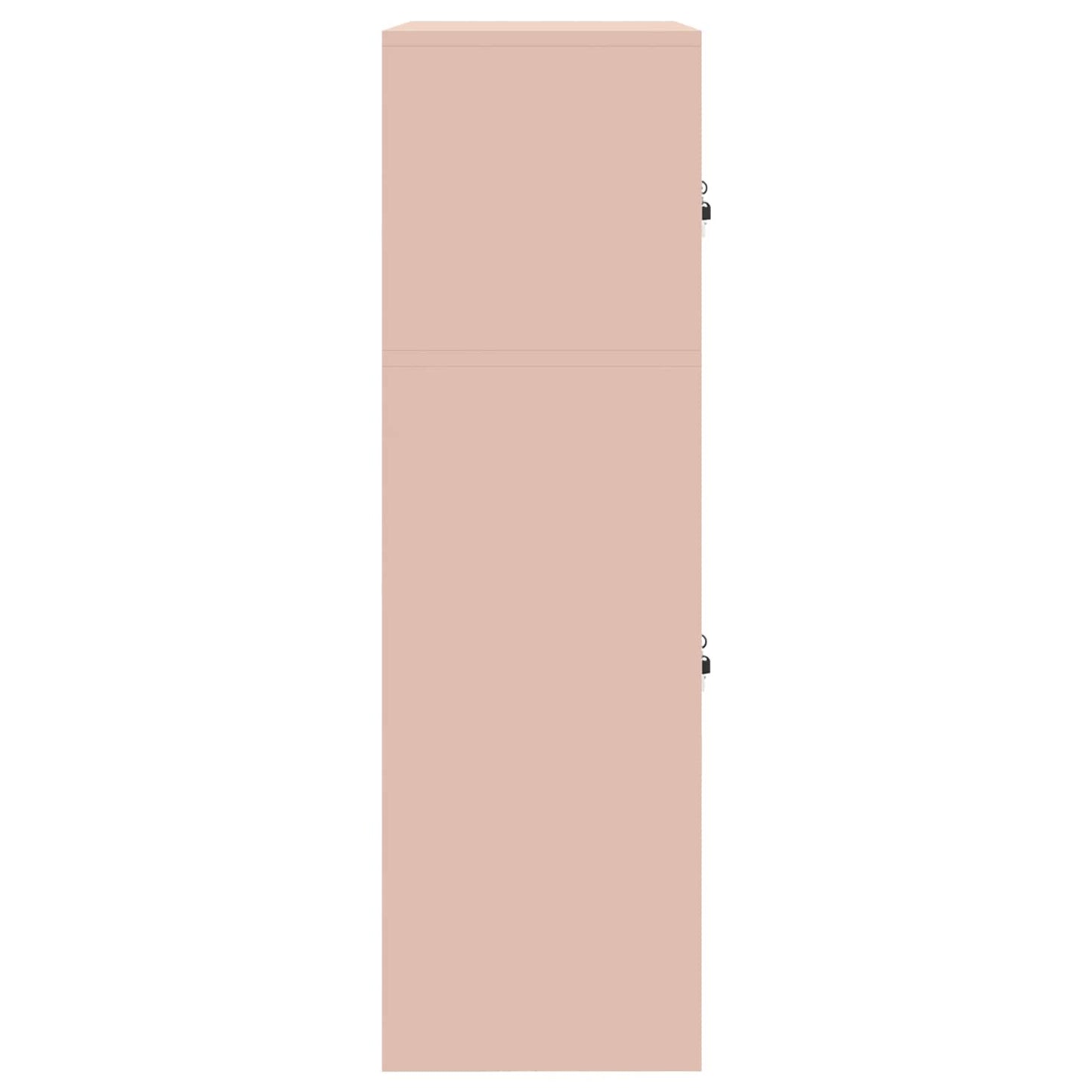 vidaXL Storage Cabinet 2 pcs Pink 60 x 40 x 130 cm Steel Lockable