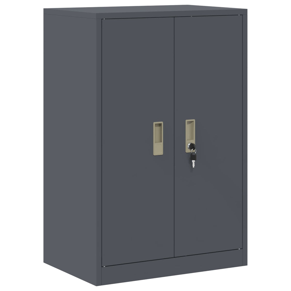 vidaXL Storage Cabinet 2 pcs Anthracite 60 x 40 x 130 cm Steel