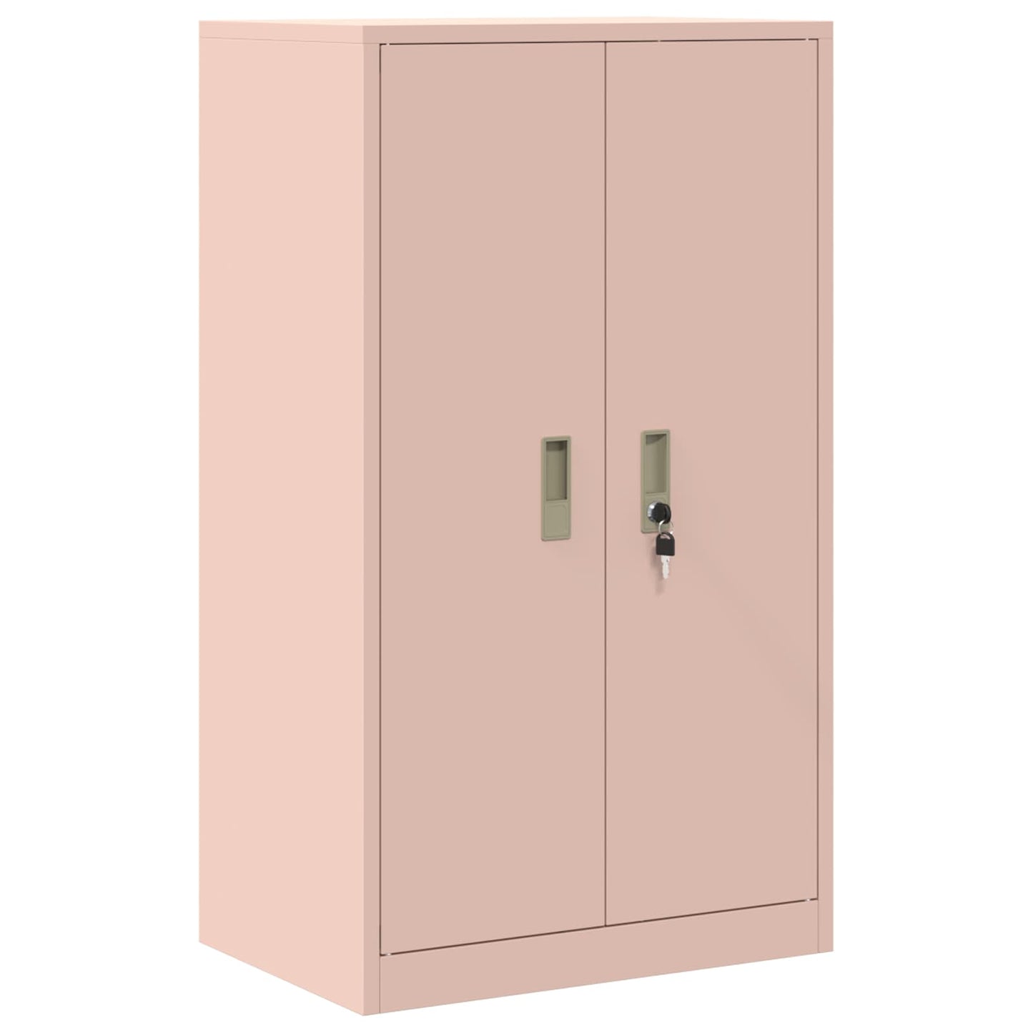 vidaXL Storage Cabinet 2 pcs Pink 60 x 40 x 145 cm Steel Lockable