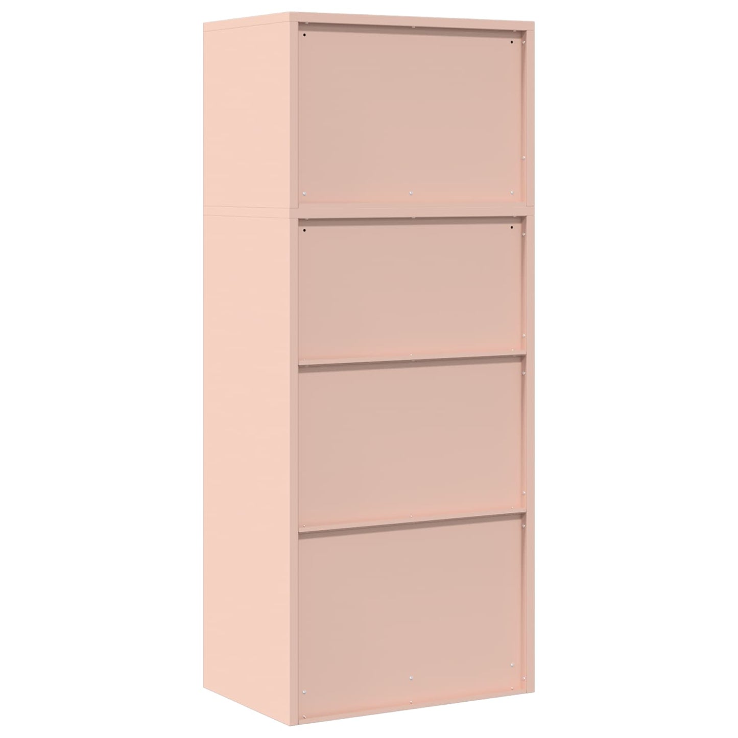 vidaXL Storage Cabinet 2 pcs Pink 60 x 40 x 145 cm Steel Lockable