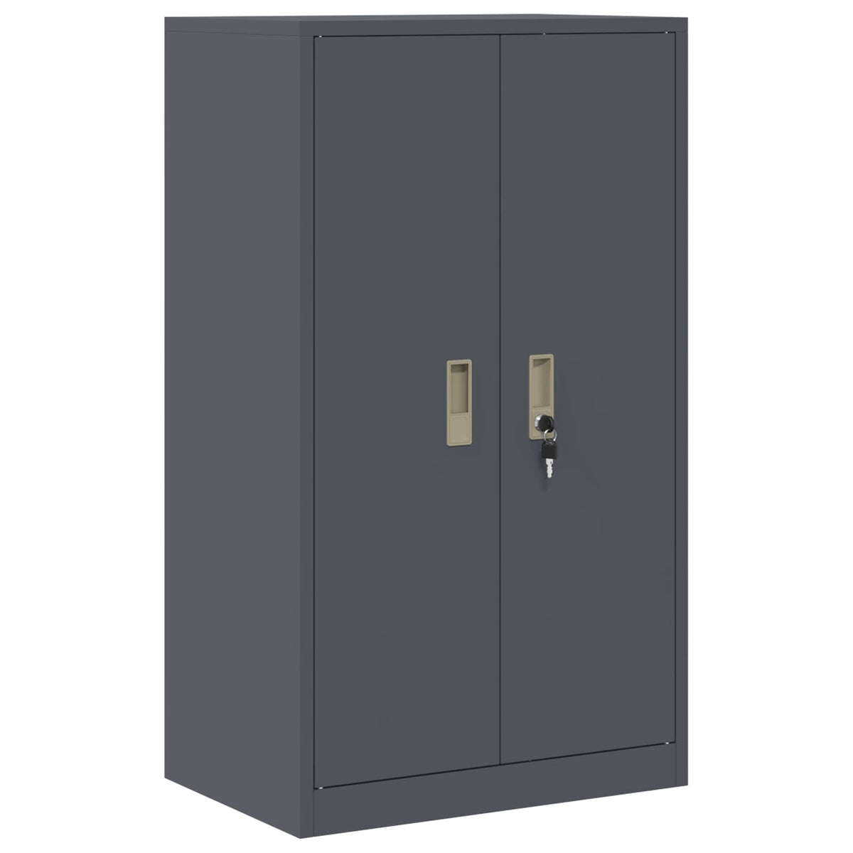 vidaXL Storage Cabinet 2 pcs Anthracite 60 x 40 x 145 cm Steel