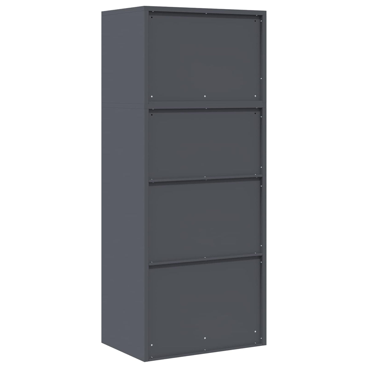 vidaXL Storage Cabinet 2 pcs Anthracite 60 x 40 x 145 cm Steel