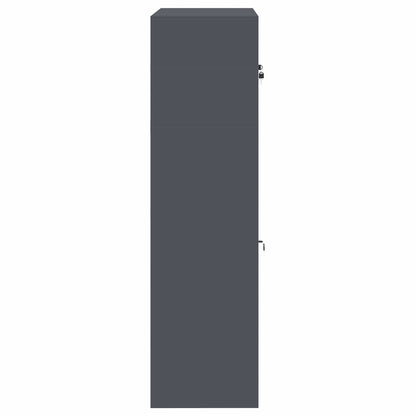 vidaXL Storage Cabinet 2 pcs Anthracite 60 x 40 x 145 cm Steel