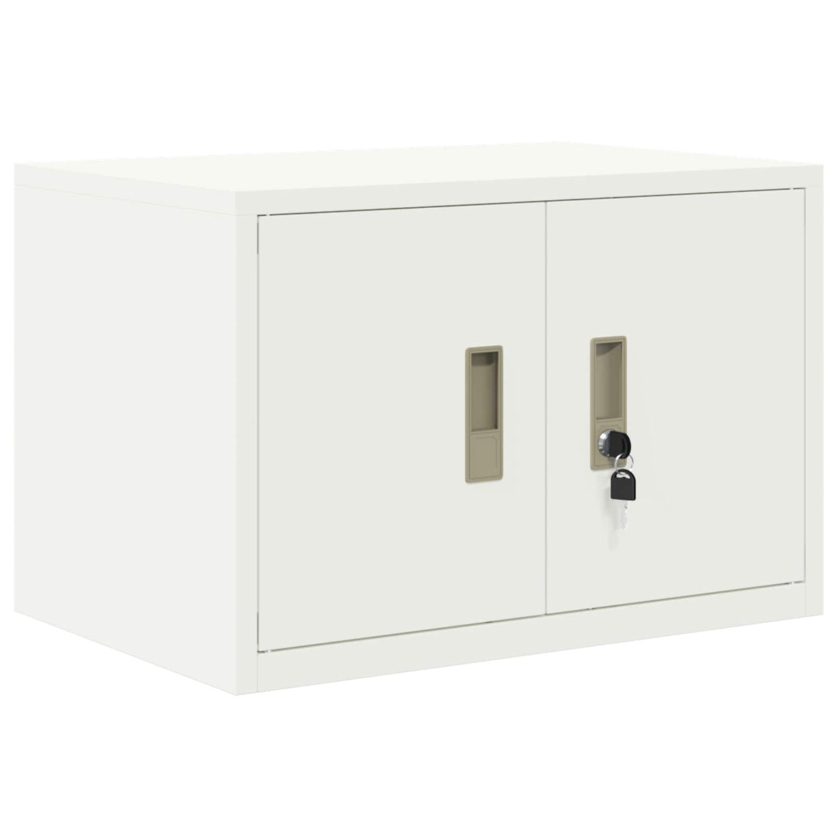 vidaXL Storage Cabinet 2 pcs White 60 x 40 x 145 cm Steel Lockable