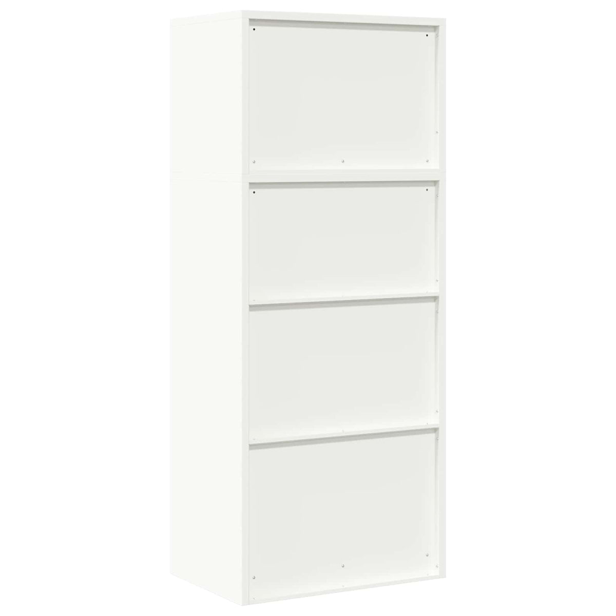 vidaXL Storage Cabinet 2 pcs White 60 x 40 x 145 cm Steel Lockable